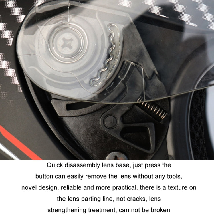 KUQIBAO Motorcycle Bluetooth Headset Double Lens Helmet With Braid, M, L, XL, XXL