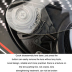 KUQIBAO Motorcycle Bluetooth Headset Double Lens Helmet With Braid, M, L, XL, XXL