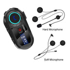 KUQIBAO Motorcycle Helmet Waterproof Bluetooth-compatible Headset With Screen