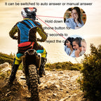 KUQIBAO Motorcycle Helmet Waterproof Bluetooth-compatible Headset With Screen