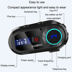 KUQIBAO Motorcycle Helmet Waterproof Bluetooth-compatible Headset With Screen