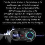 KUQIBAO Motorcycle Helmet Waterproof Bluetooth-compatible Headset With Screen
