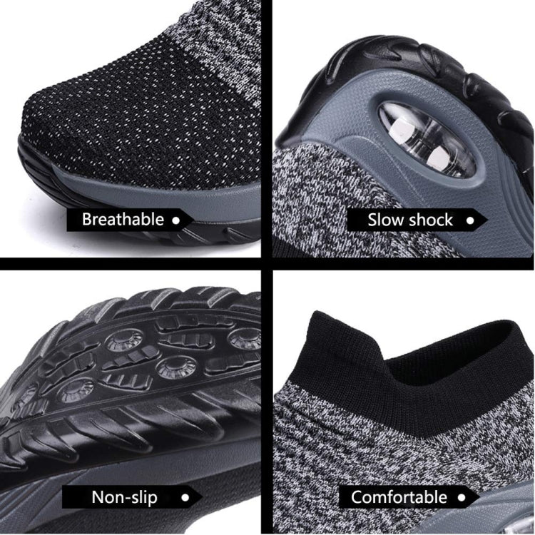 Sock Sneakers Women Walking Shoes  Air Cushion Casual Running Shoes, 35, 36, 37, 38, 39, 40