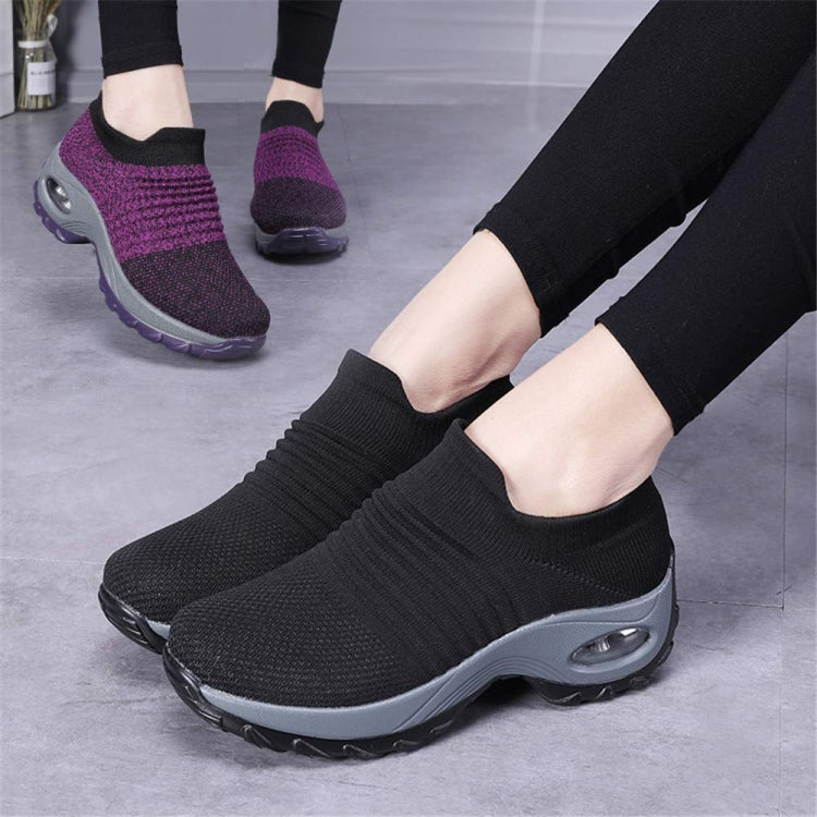 Sock Sneakers Women Walking Shoes  Air Cushion Casual Running Shoes, 41, 42, 43, 44