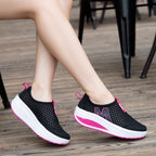 Women Swing Casual Sneakers Comfortable Sport Height Increasing Shoes, 34, 35, 36, 37, 38, 39, 40, 41, 42