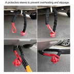 Off-road Rescue Trailer Electric Winch Rope Sheath, 3cm x 1m, 5cm x 1m, 5cm x 2m
