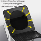 Car Folding Portable Toilet Outdoor Emergency Mobile Toilet, Dark Grey, Army Green, Pure Black