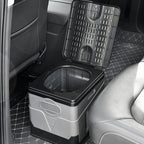 Car Folding Portable Toilet Outdoor Emergency Mobile Toilet, Dark Grey, Army Green, Pure Black