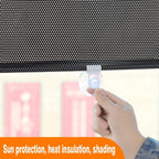 Suction Cup Telescopic Car Sun Protection Blackout Curtain, 40x60cm Mesh Black, 40x60cm Laser Silver, 40x125cm Mesh Black, 40x125cm Laser Silver, 45x125cm Mesh Black, 45x125cm Laser Silver, 50x125cm Mesh Black, 50x125cm Laser Silver, 58x125cm Mesh Blac...
