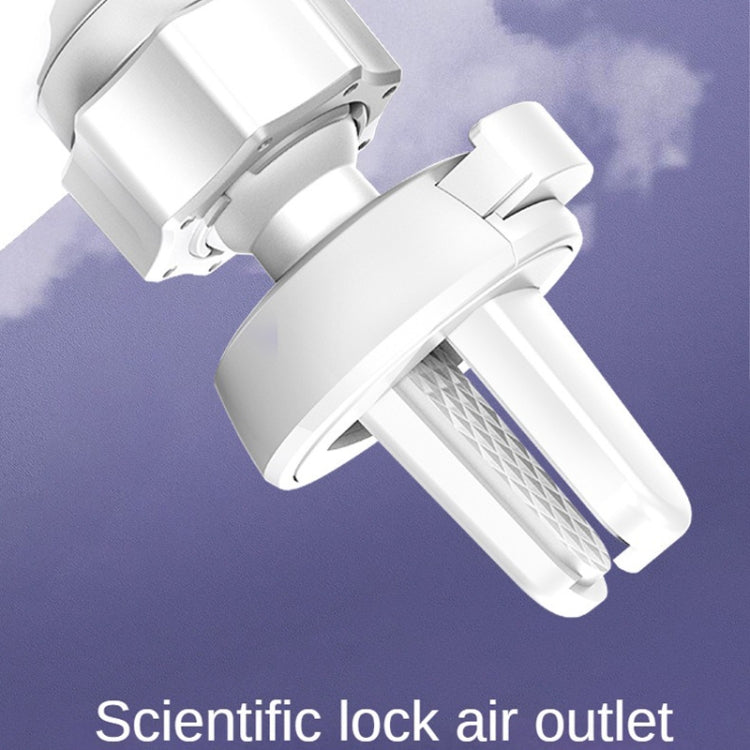 S-06 Car Air Outlet Gravity Holder Retractable Rotating Mobile Phone Bracket, S-06 White, S-06 Black