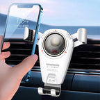 S-06 Car Air Outlet Gravity Holder Retractable Rotating Mobile Phone Bracket, S-06 White, S-06 Black