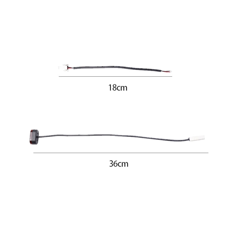 For Xiaomi M365 / PRO Rear Gear Tail Light+Buckle+Battery Connection Line, ail Light+Buckle+Battery Connection Line
