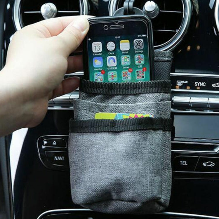 Vehicle Air Outlet Storage Bag Multi-function Document Change Storage Bag