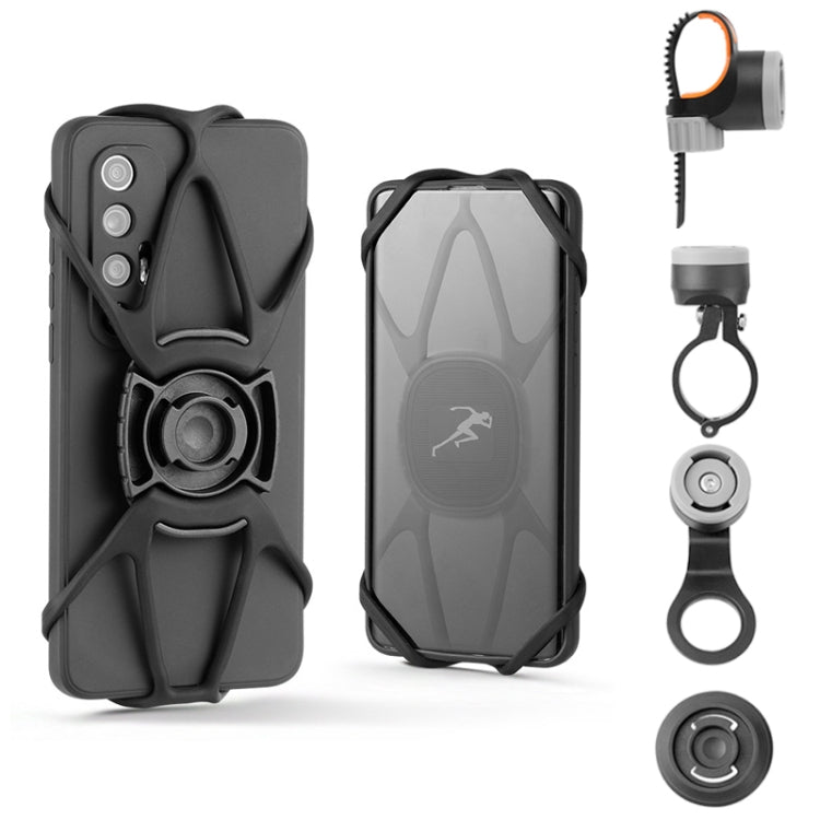 Bike Anti-vibration Silicone Cycling Fixed Mobile Phone Bracket, Strap Style, Handlebar Style, Settlement Style