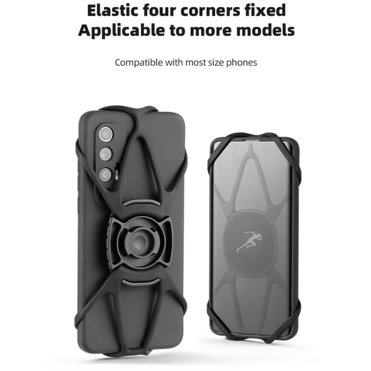 Bike Anti-vibration Silicone Cycling Fixed Mobile Phone Bracket, Strap Style, Handlebar Style, Settlement Style