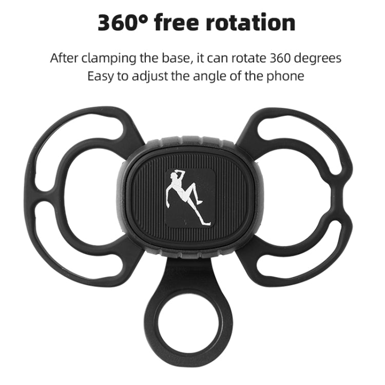 Bike Anti-vibration Silicone Cycling Fixed Mobile Phone Bracket, Strap Style, Handlebar Style, Settlement Style