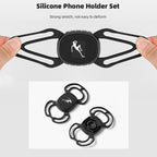 Bike Anti-vibration Silicone Cycling Fixed Mobile Phone Bracket, Strap Style, Handlebar Style, Settlement Style