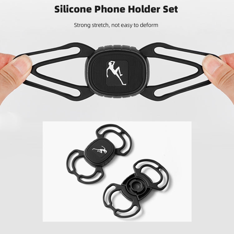 Bike Anti-vibration Silicone Cycling Fixed Mobile Phone Bracket, Strap Style, Handlebar Style, Settlement Style