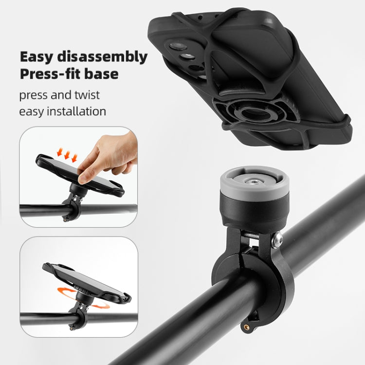 Bike Anti-vibration Silicone Cycling Fixed Mobile Phone Bracket, Strap Style, Handlebar Style, Settlement Style