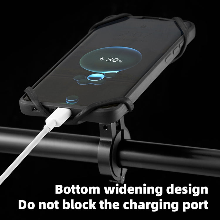 Bike Anti-vibration Silicone Cycling Fixed Mobile Phone Bracket, Strap Style, Handlebar Style, Settlement Style