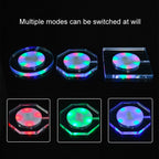 USB Charging LED Light Up Acrylic Coaster Transparent Crystal Base, 100x10mm Round, 100x10mm Octagonal, 100x10mm Square