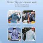 Outdoor Portable Waist High Wind Leafless Hanging Neck Fan With Power Function, MH01 (Deep Space Gray), MH01 (Time Wind Blue)