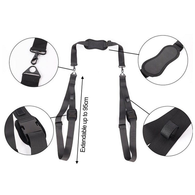 Surfboard Thickened Shoulder Strap Multifunctional Adjustable Lashing Strap, Black, Orange, Green