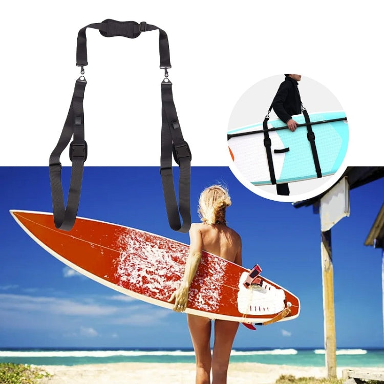 Surfboard Thickened Shoulder Strap Multifunctional Adjustable Lashing Strap, Black, Orange, Green