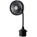 12V/24V High Wind Cooling USB Car Cup Holder Single Head Fan