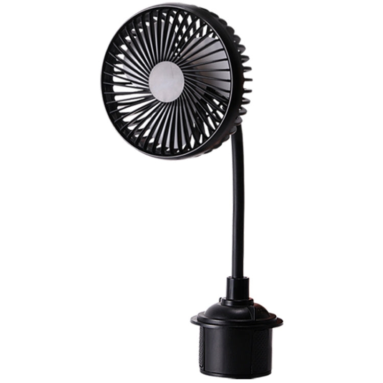 12V/24V High Wind Cooling USB Car Cup Holder Single Head Fan