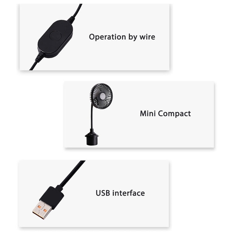 12V/24V High Wind Cooling USB Car Cup Holder Single Head Fan
