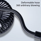 12V/24V High Wind Cooling USB Car Cup Holder Single Head Fan