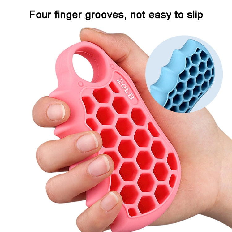 Honeycomb Elastic Finger Exerciser Hand Grip Strengthener Training Grip Ring, 20LB Pink, 40LB Light Blue, 60LB Gray