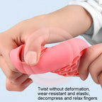 Honeycomb Elastic Finger Exerciser Hand Grip Strengthener Training Grip Ring, 20LB Pink, 40LB Light Blue, 60LB Gray