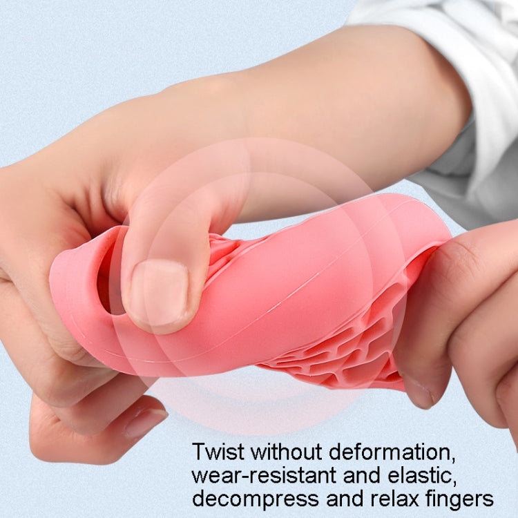 Honeycomb Elastic Finger Exerciser Hand Grip Strengthener Training Grip Ring, 20LB Pink, 40LB Light Blue, 60LB Gray