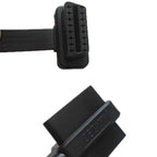 OBD2 Male to Female Tee Extension Cable OD16 16C Flat Cable, 0.3m, 0.6m
