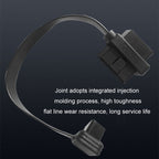 OBD2 Male to Female Tee Extension Cable OD16 16C Flat Cable, 0.3m, 0.6m