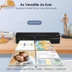 9 Inch A4 Hot Cold Laminator Machine Book Documents Laminator, Only Machine, Set 1, Set 2