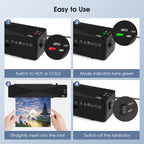 9 Inch A4 Hot Cold Laminator Machine Book Documents Laminator, Only Machine, Set 1, Set 2