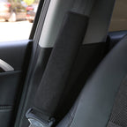 Car Seat Belt Protector Soft Extended Shoulder Pads, Black Ice Silk, Black Plush, Black Square, Purple Square, Rose Red Square, Beige Square, Milky White Plush, Grey