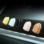 20pcs Mini Car Front Row Central Control Convenient Self-Adhesive Hook, Black, White, Pink, Lemon Yellow, Coffee