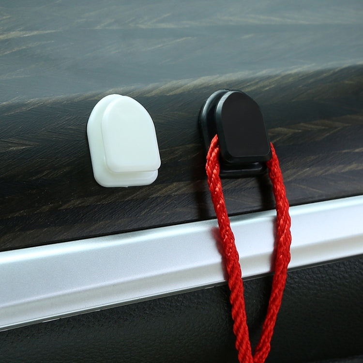 20pcs Mini Car Front Row Central Control Convenient Self-Adhesive Hook, Black, White, Pink, Lemon Yellow, Coffee