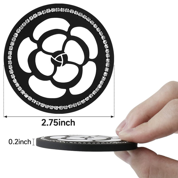 Car Water Cup Anti-skid Mat Door Slot Interior Modification Mat With diamond