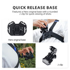 TELESIN  Chest Strap Mount Waistcoat Belt  Mount For Action Camera, GP-UCS-001