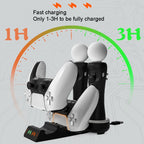 Iplay HBP-301 For PS5 / PS VR MOVE Controller Handle Dual Seat Charger 4 In 1 Charger, HBP-301