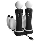 Iplay HBP-301 For PS5 / PS VR MOVE Controller Handle Dual Seat Charger 4 In 1 Charger, HBP-301