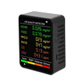PM2.5/PM10 Air Quality Detector Indoor Air Quality Monitor, 6 in 1 Air Quality Detector Black, 6 in 1 Air Quality Detector White