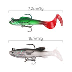 5pcs Roadrunner Soft Lures Leadheads Luminous Lures, Red White T Tail, Pink  T Tail, Blue  T Tail, Green  T Tail, Yellow  T Tail, White T Tail, Black T tail, Red Luminous Reel Tail, Blue Reel Tail, Green Reel Tail, Pink Reel Tail, Red Reel Tail        ...