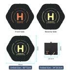 Sunnylife TJP11 80cm Hexagonal Double-sided Folding With Ground Spikes Drone Universal Apron, 80cm