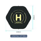 Sunnylife TJP10 110cm Hexagonal Double-Sided Folding With Ground Spikes Drone Universal Apron, 110cm